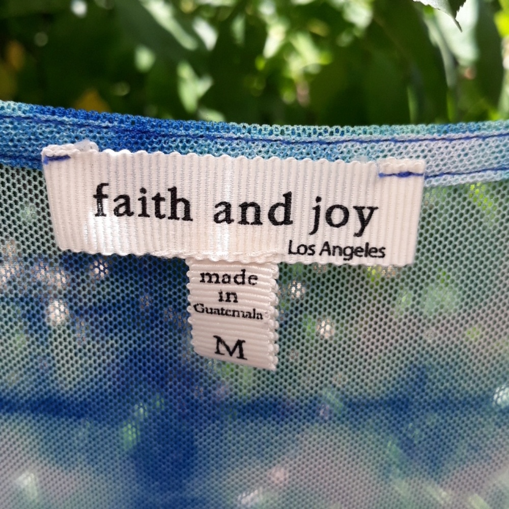 Faith and Joy Sheer Top - Picture 3 of 6